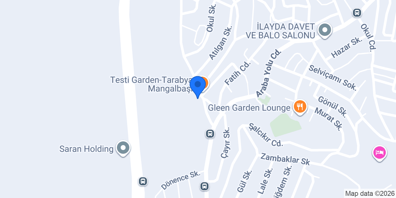 TESTİ GARDEN konumu