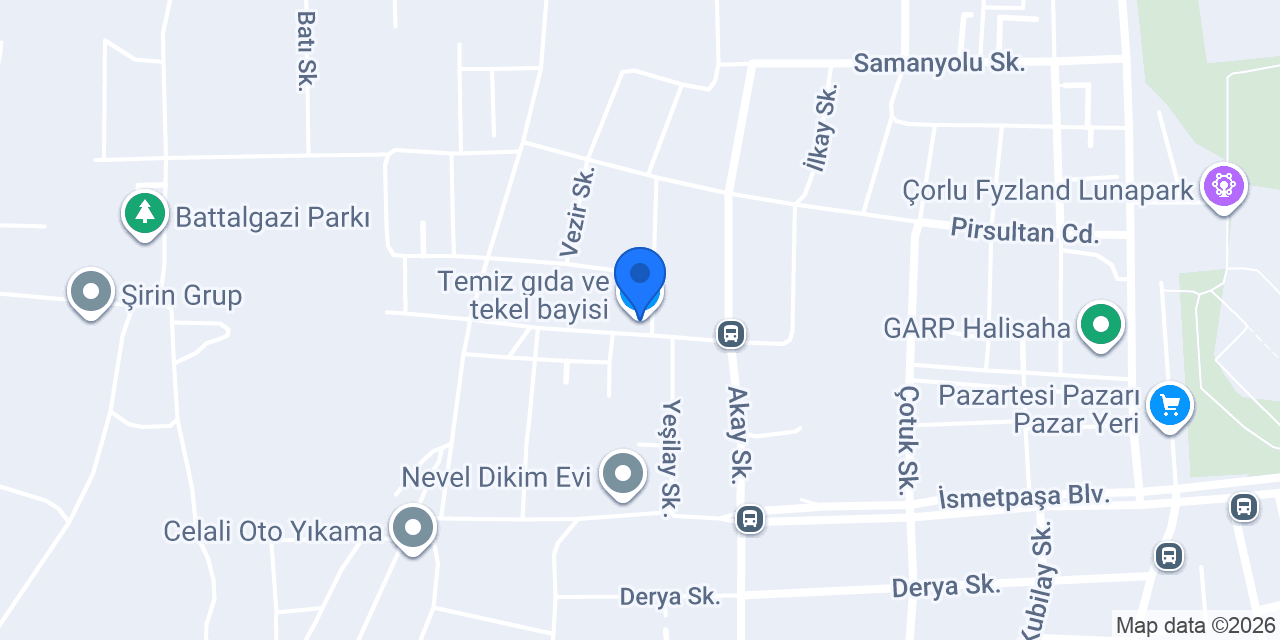 Temiz gıda ve tekel bayisi konumu