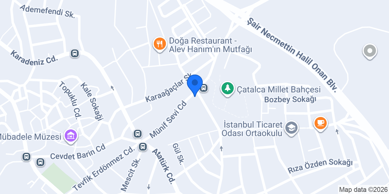 QNB Çatalca Şubesi konumu