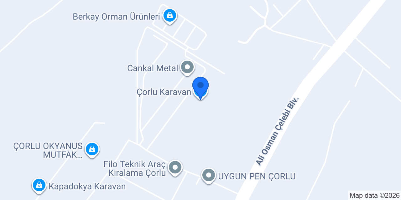 Çorlu Karavan konumu