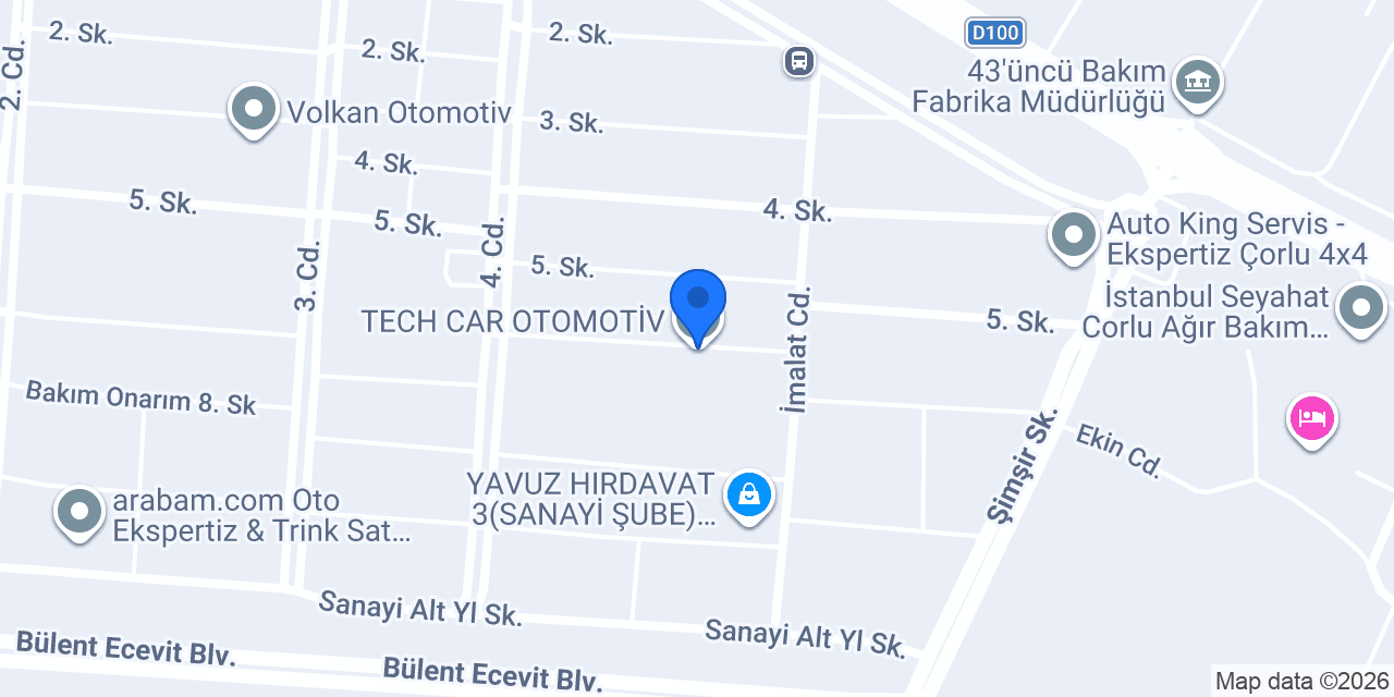 TECH CAR OTOMOTİV konumu