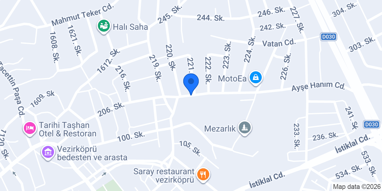 Hilal Mobilya konumu