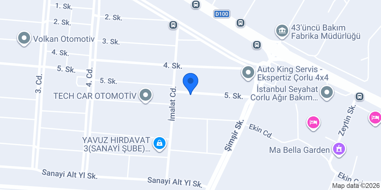 Sahra Mekanik & Civata konumu
