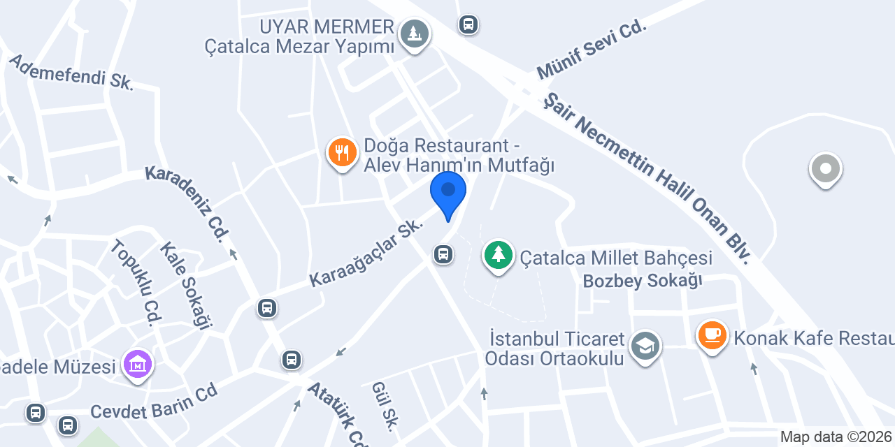 Çatalca Meze Evi konumu