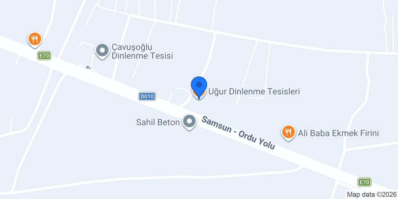 Uğur Dinlenme Tesisleri konumu