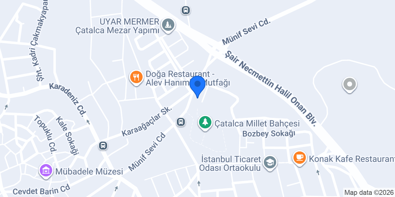 İSMEK Çatalca Merkezi konumu