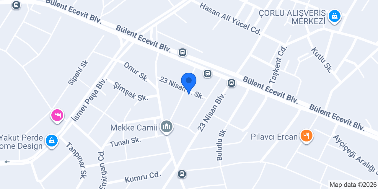 Çorlu İki nesil Anaokulu konumu
