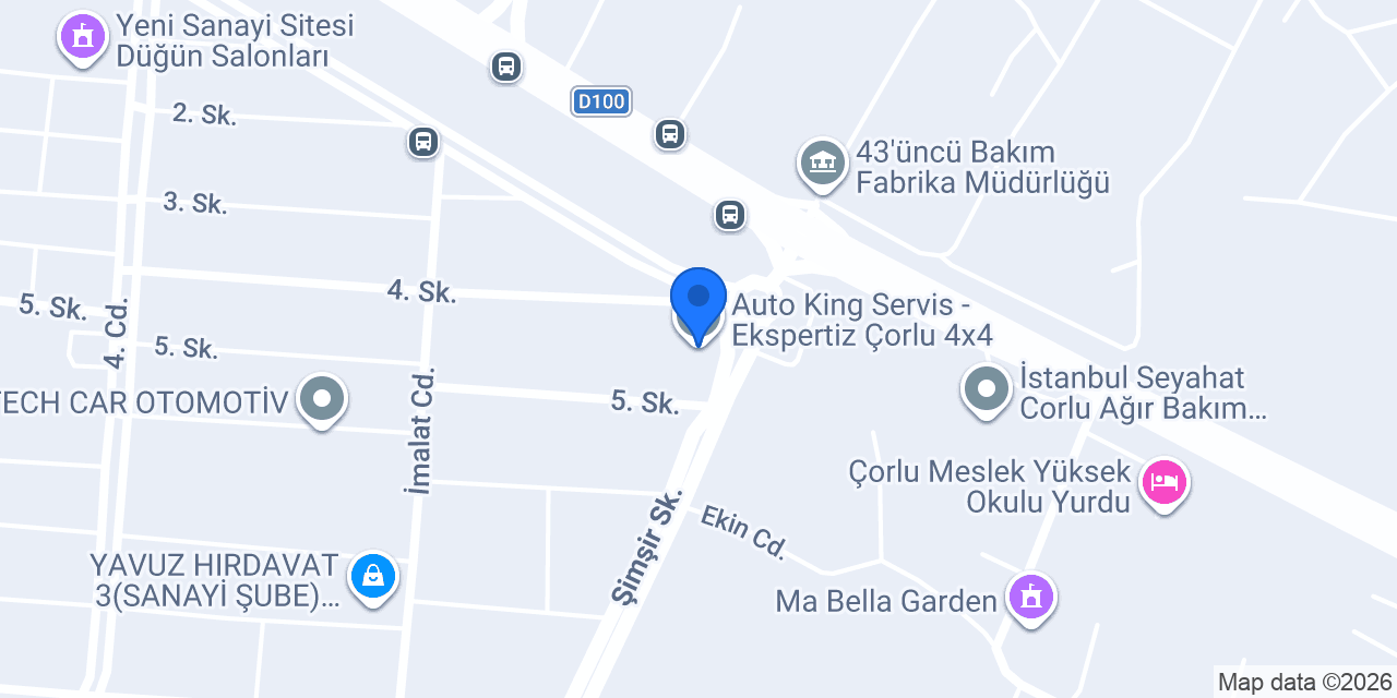 Auto King Servis - Ekspertiz Çorlu 4x4 konumu