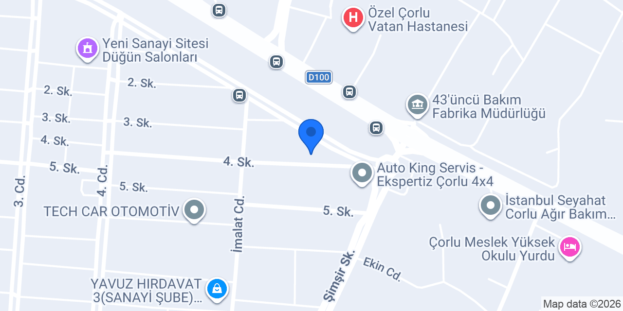 Bosch Car Service - Çorlu Yıldız konumu