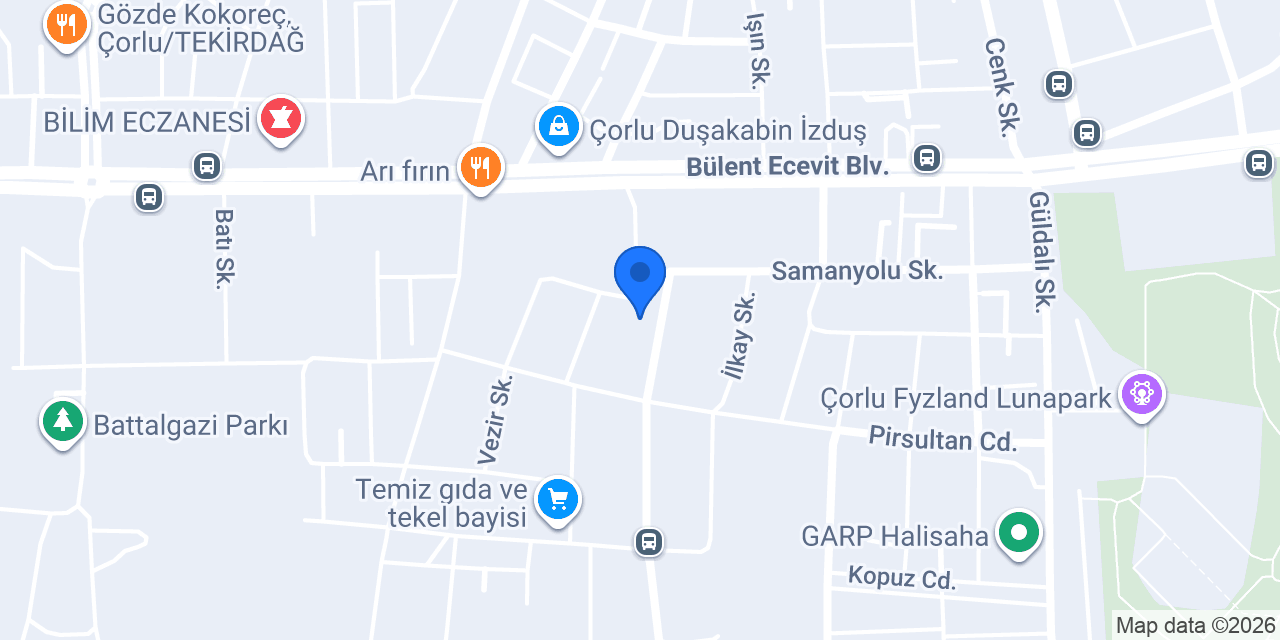 Eshen Masaj Salonu Çorlu konumu
