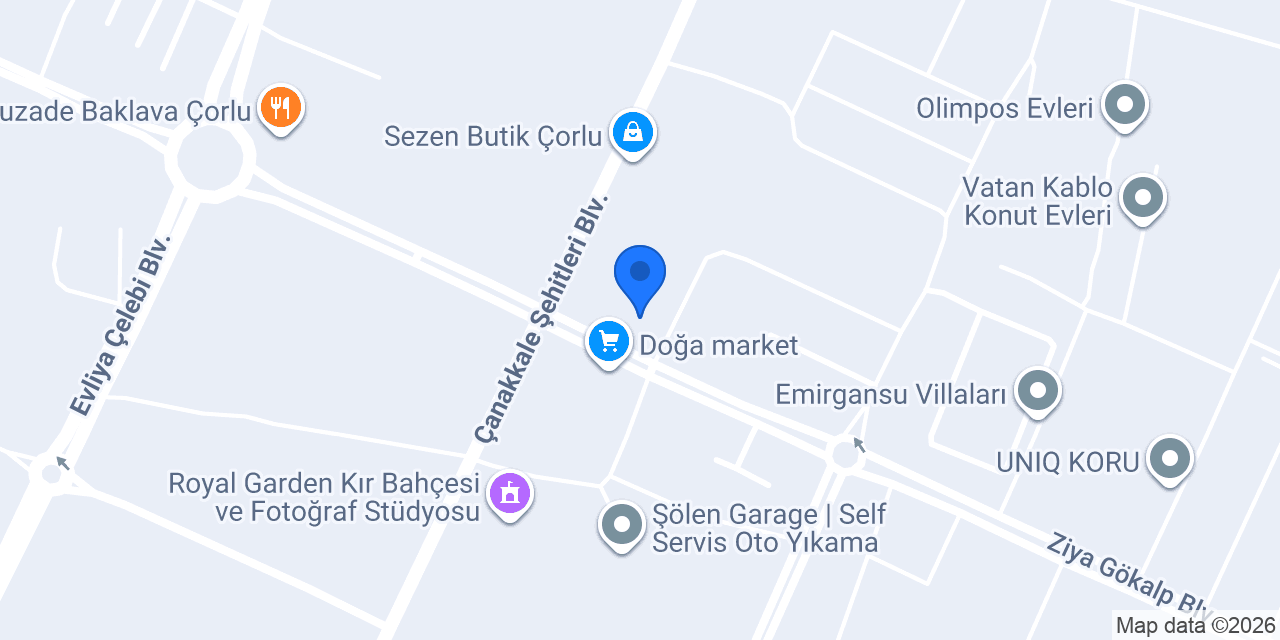 Önerler Beyaz Köşk Okey/Kafe konumu