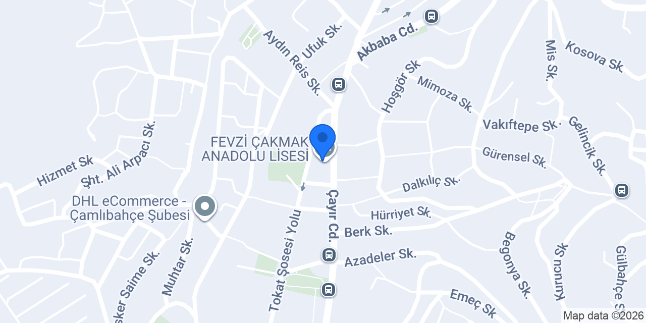 FEVZİ ÇAKMAK ANADOLU LİSESİ konumu