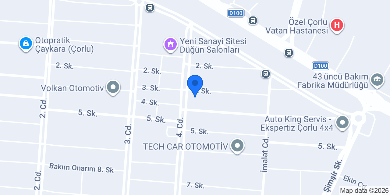Saka Otomotiv - Çorlu Araba Tamircisi konumu