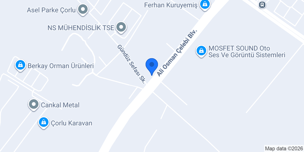 EP Emre Paslanmaz Çorlu konumu