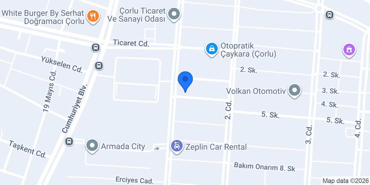ÇORLU AKAR RENAULT DACİA ÖZEL SERVİS konumu