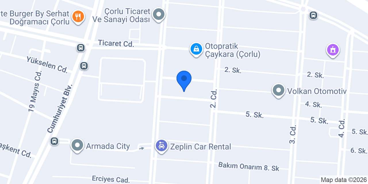 Demir otomotiv Tuncay usta konumu