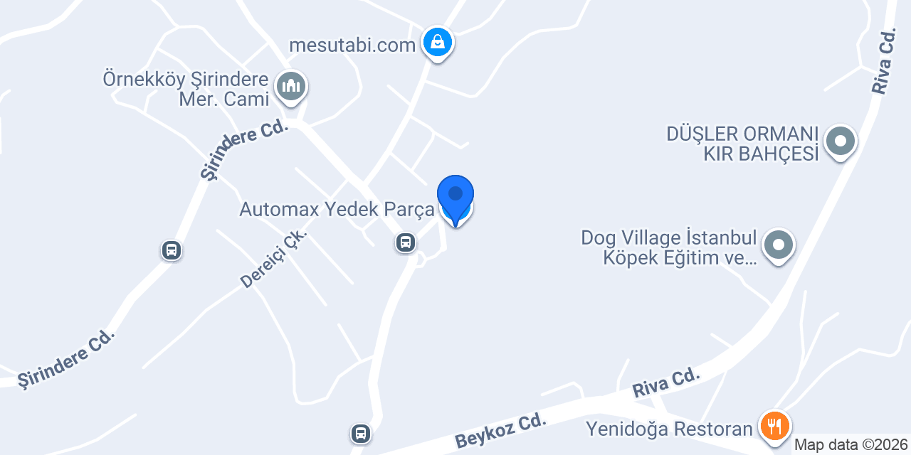 Automax Yedek Parça konumu