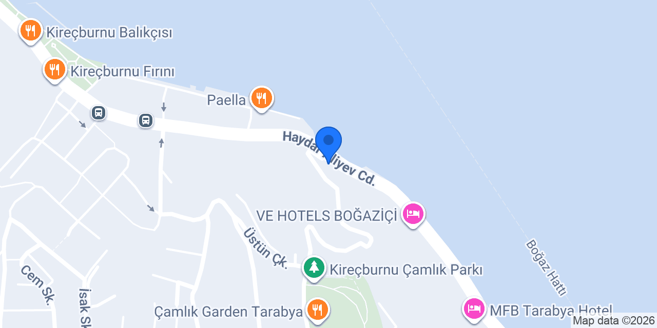 Üç Balık Restaurant konumu