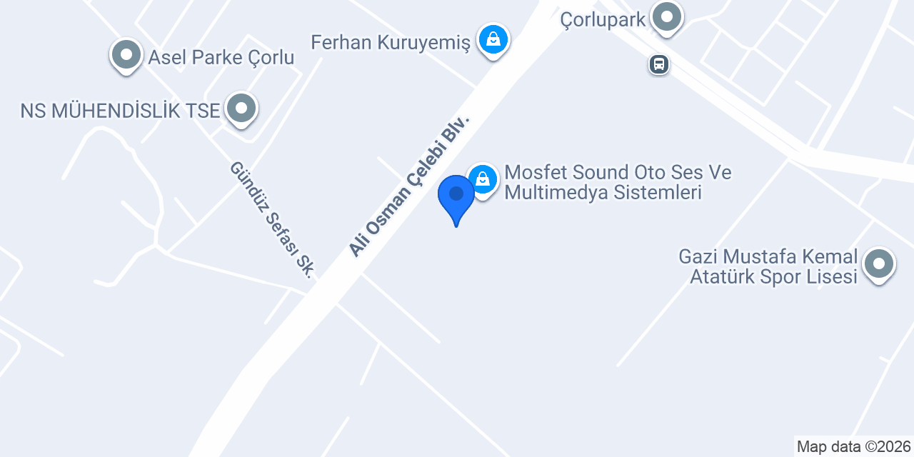 Çorlu Oto Yıkama Dark Garage 59 konumu