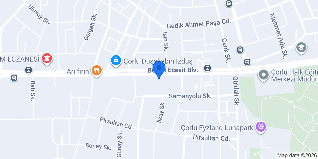 MDK Spa Masaj Çorlu konumu