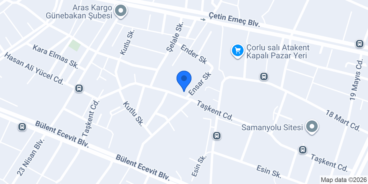 DmrGıda Çorlu-3 Şubesi konumu