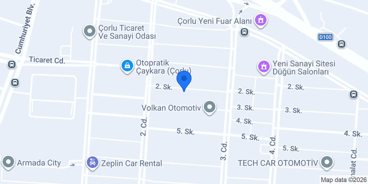 Motrio Servis Uysal Otomotiv Çorlu konumu