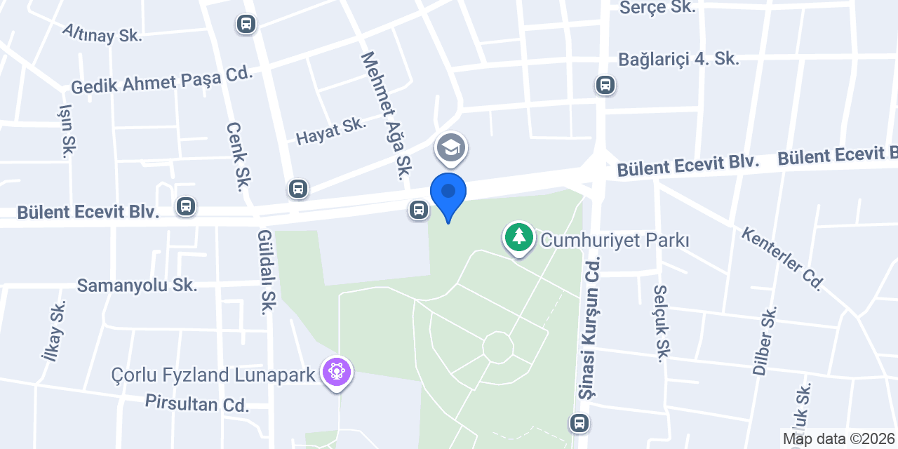 Çorlu Kültür Merkezi konumu