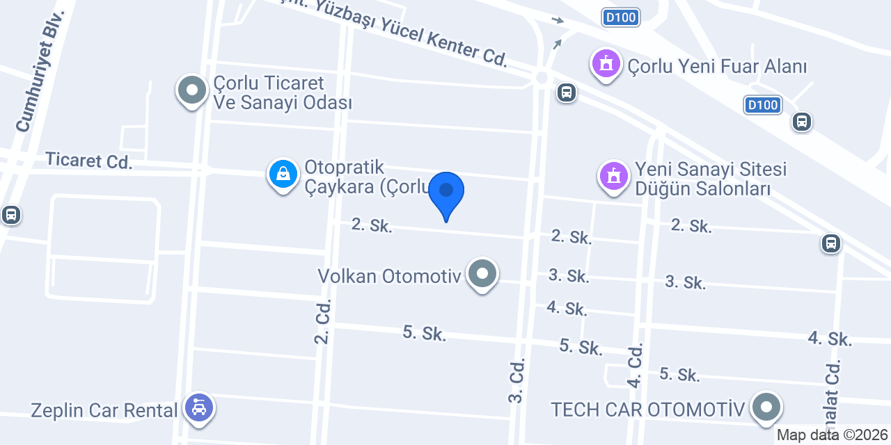 Turnalar Yedek Parça konumu