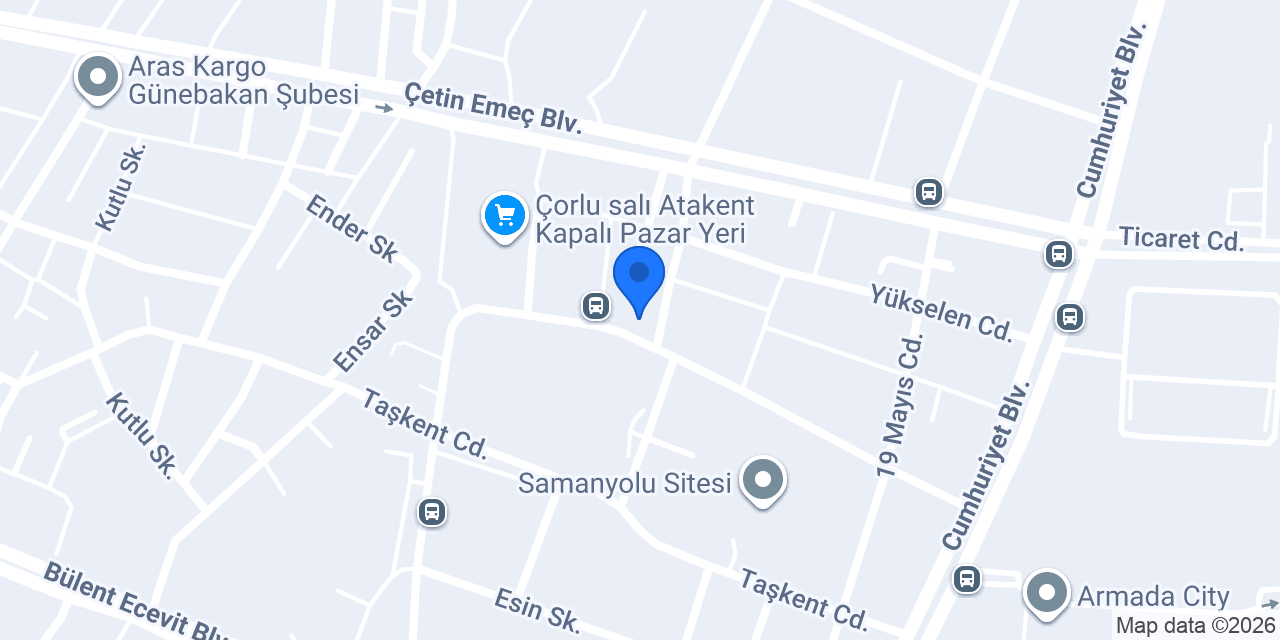Doğa Veteriner Kliniği Çorlu konumu