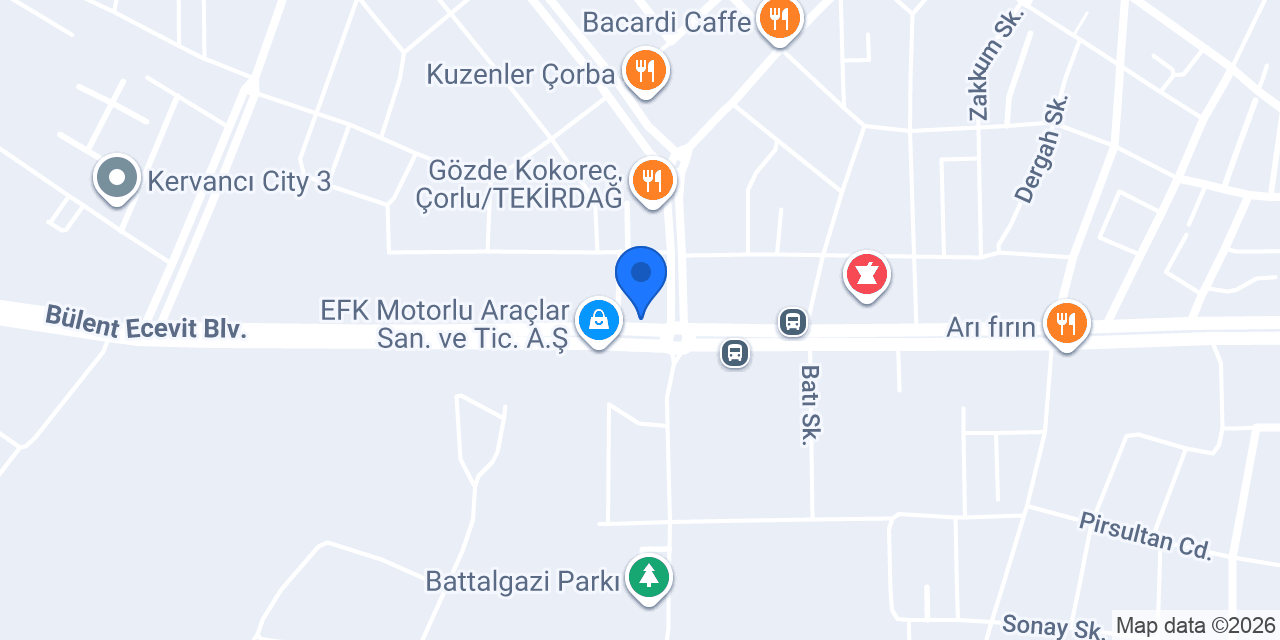 ÇORLU VENAVET VETERİNER KLİNİĞİ konumu