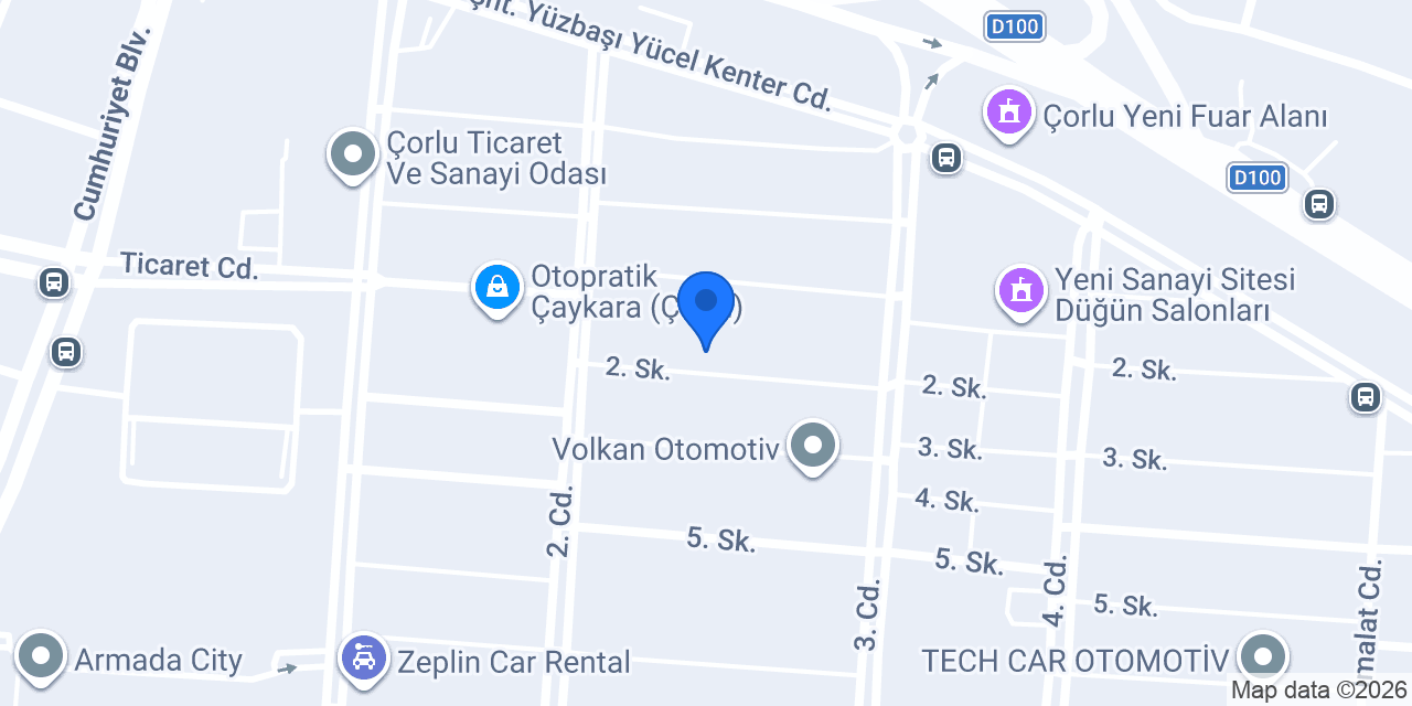 Cansin Oto Özel Ford Servisi konumu