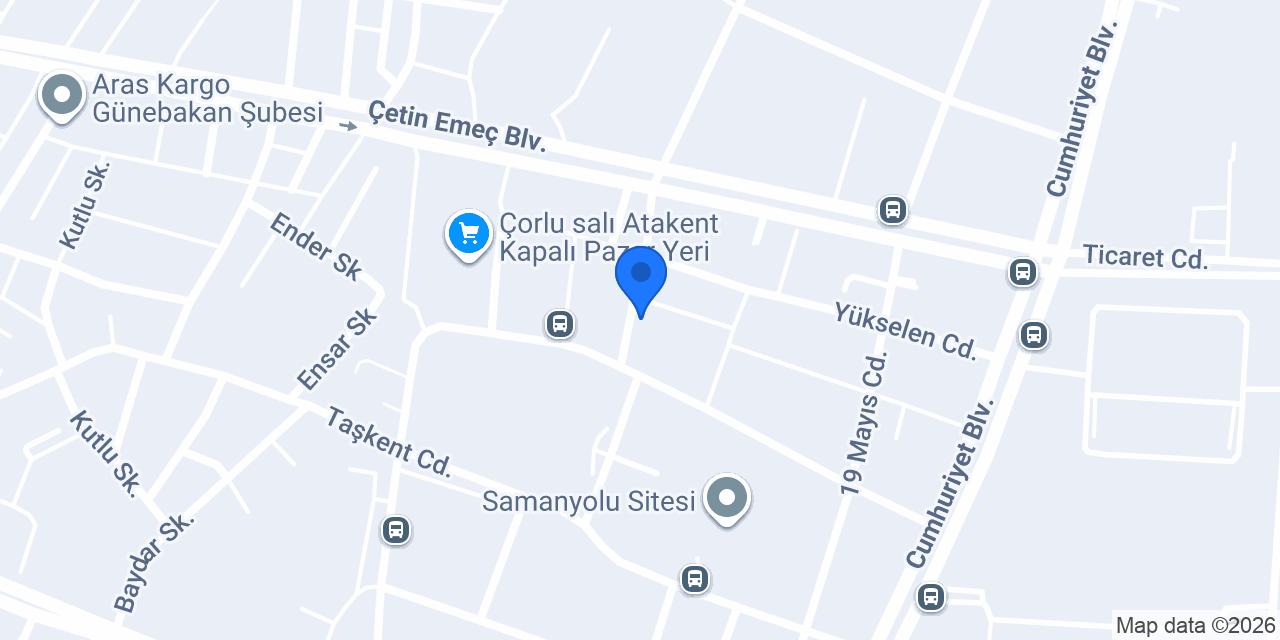 Çorlu Vip Oto Kiralama konumu