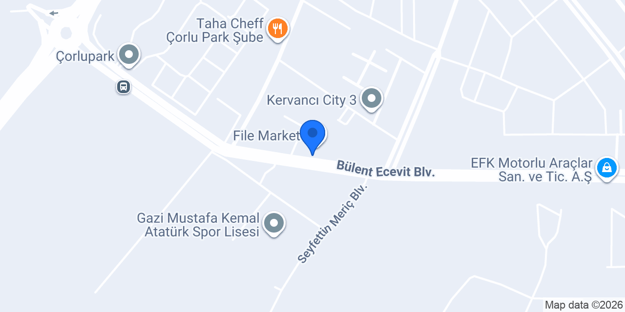 Bülent Börekçilik Tekirdağ Çorlu Park konumu
