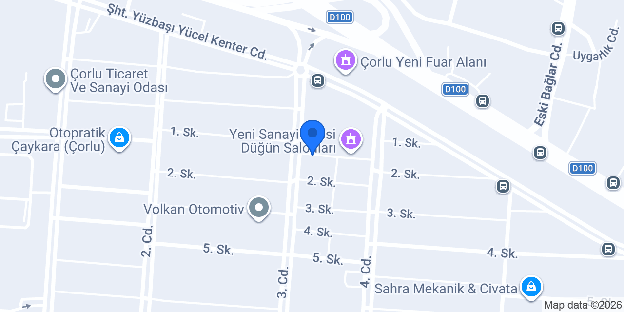Çorlu Renault Yedek Parça - Uysal Otomotiv konumu