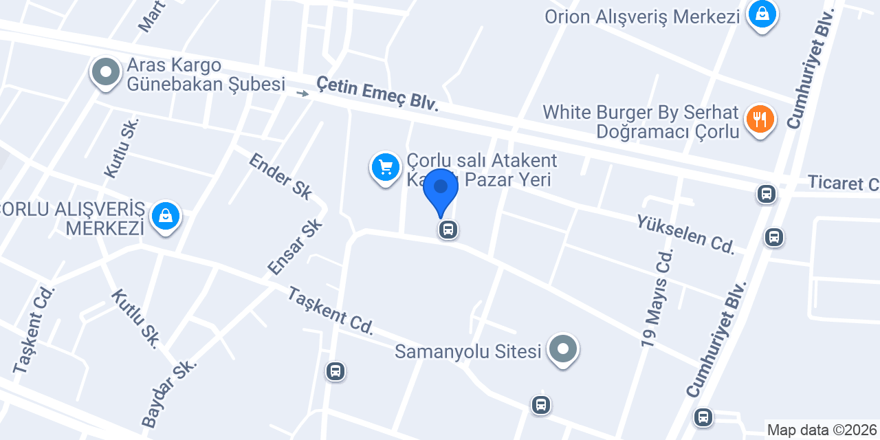 Corlu Koleji konumu