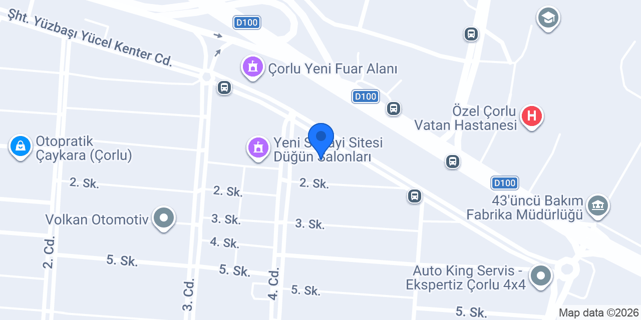 Özel Çorlu toyota Servisi konumu