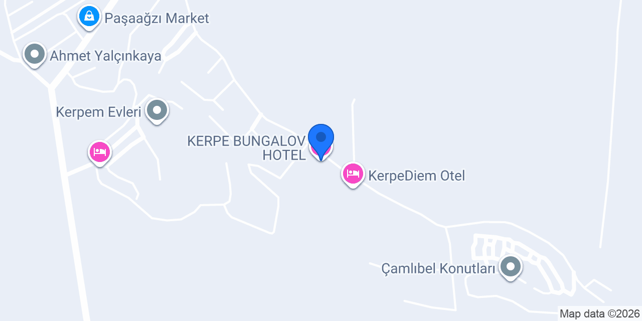 KERPE BUNGALOV HOTEL konumu