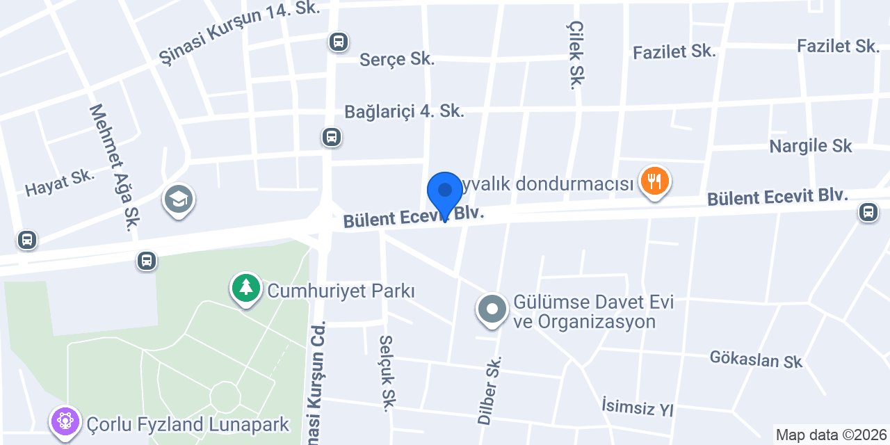 Çorlu Alçıpan konumu