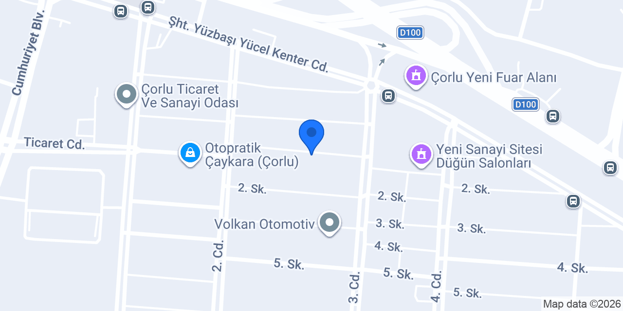 Çorlu Opel konumu