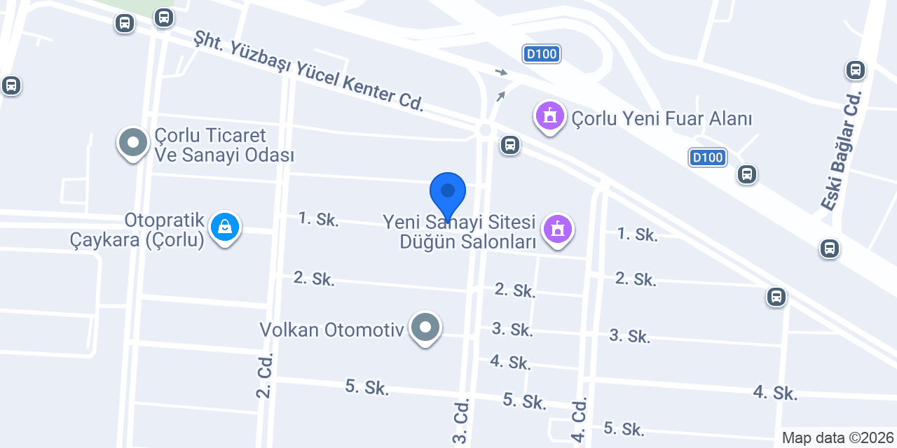 NURSAL FORD YEDEK PARÇA ÇORLU konumu