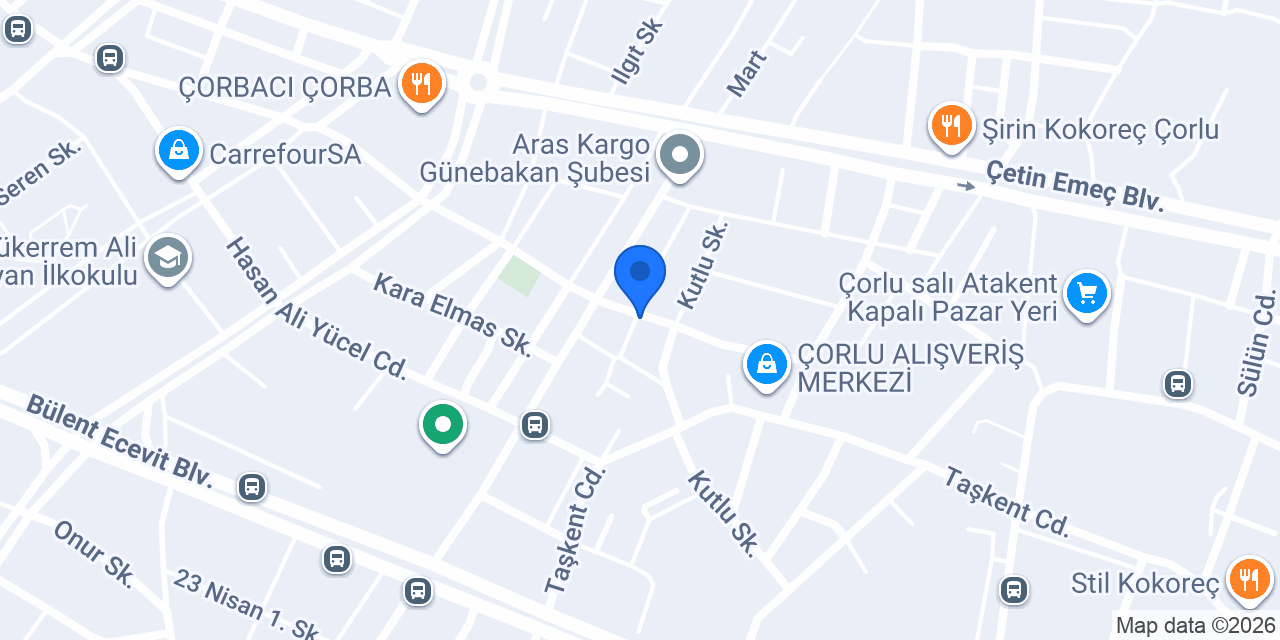 Şerif Örs Yapı Kapı ve Pencere Hastanesi konumu