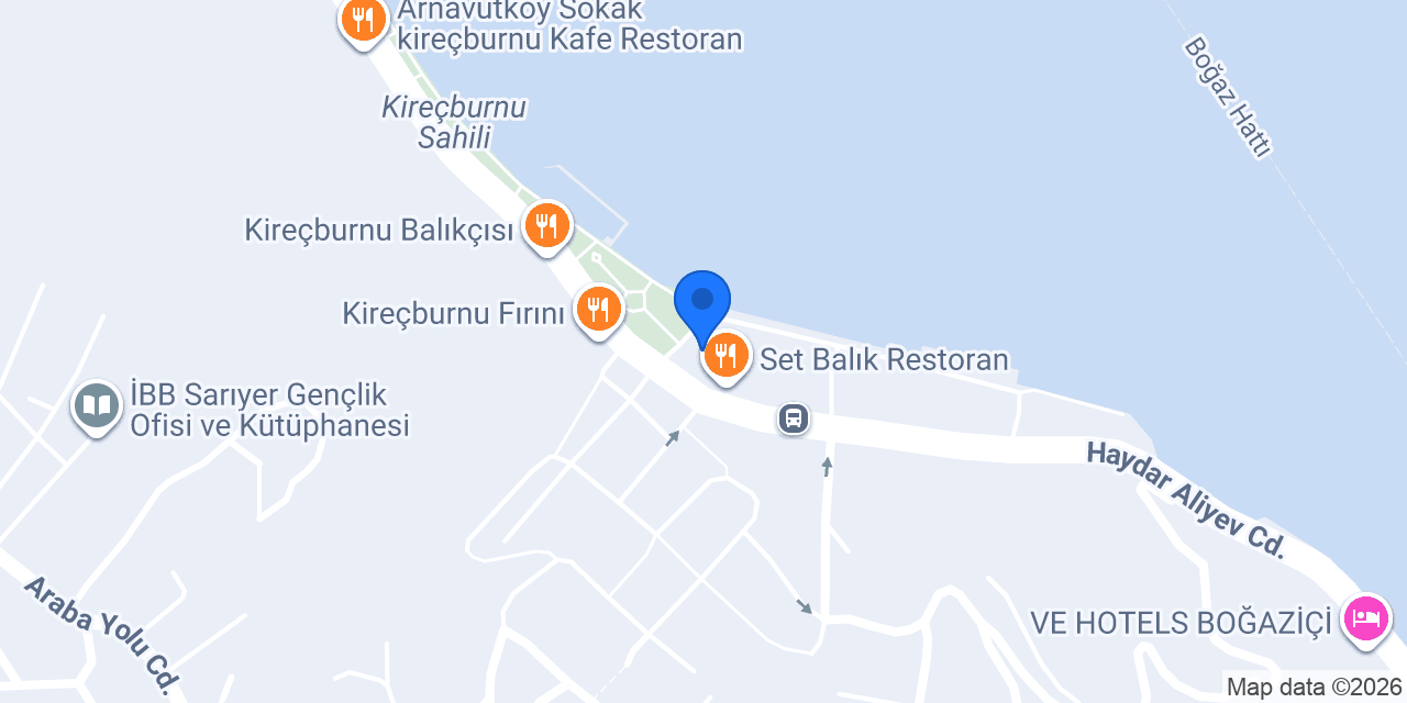 Kireçburnu Taksi konumu