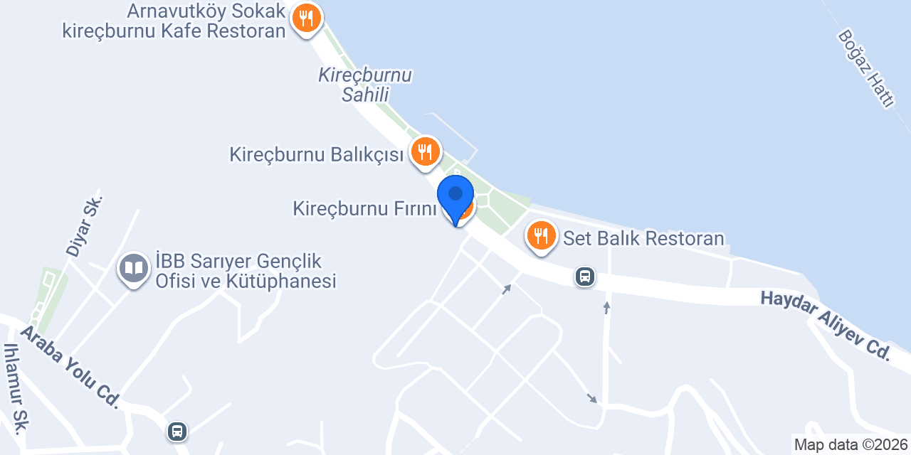 Meşhur Kireçburnu Midye Ve Balık Evi konumu