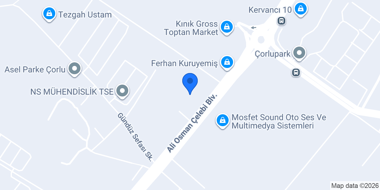 İmra Çelik Konstürksiyon Çorlu konumu