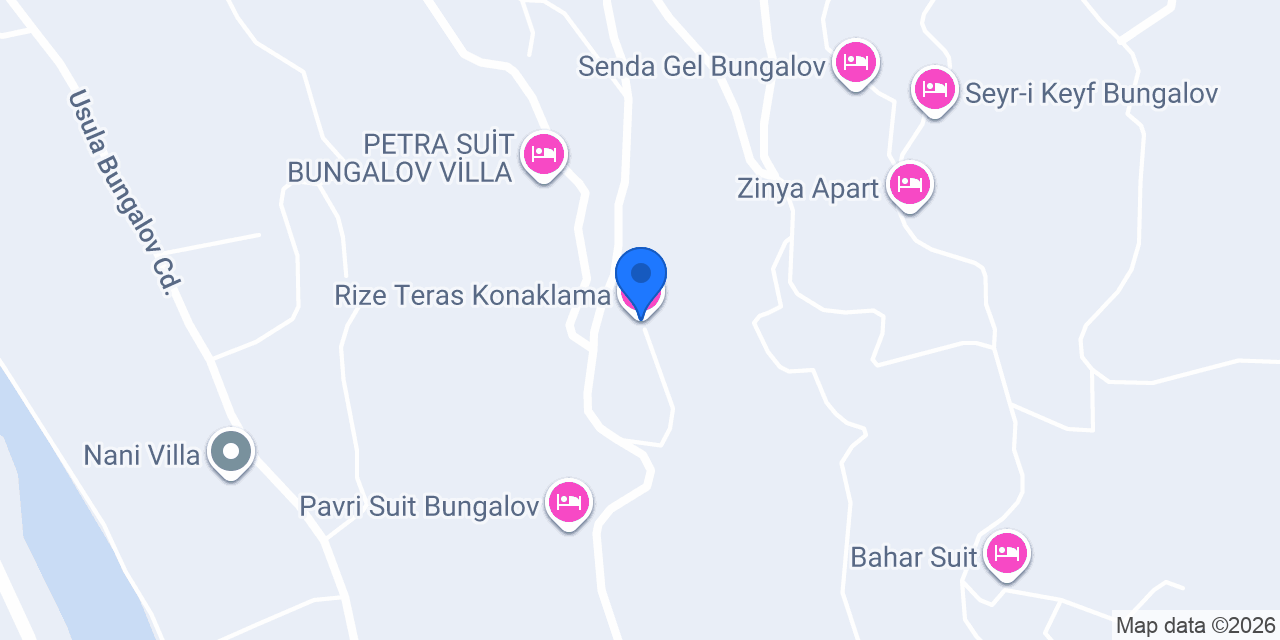 Rize Teras Konaklama konumu