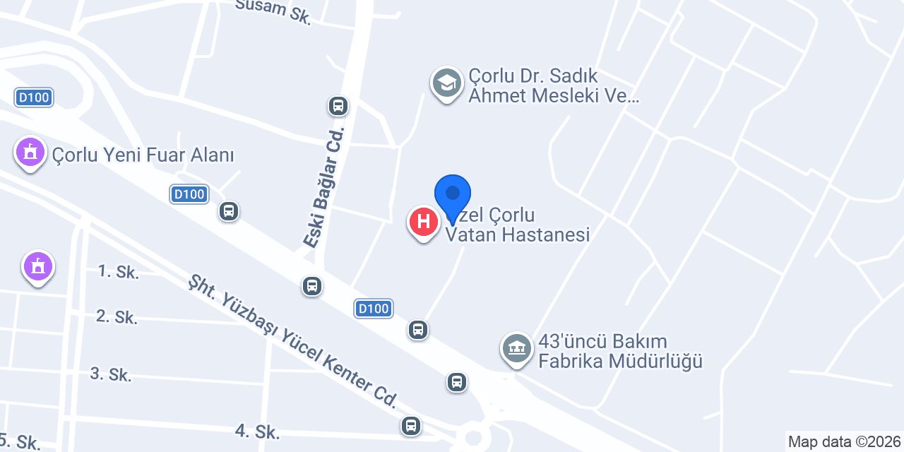 Op. Dr. Okay Pırtı konumu