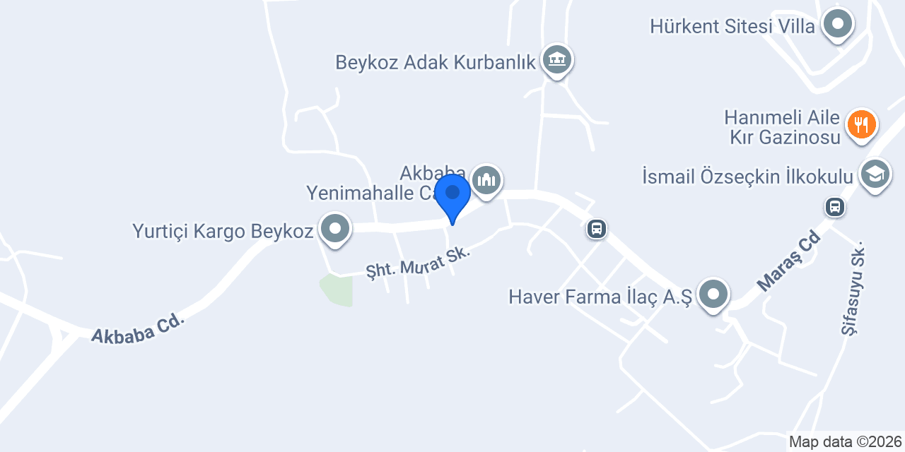 Akbaba Köftecisi konumu