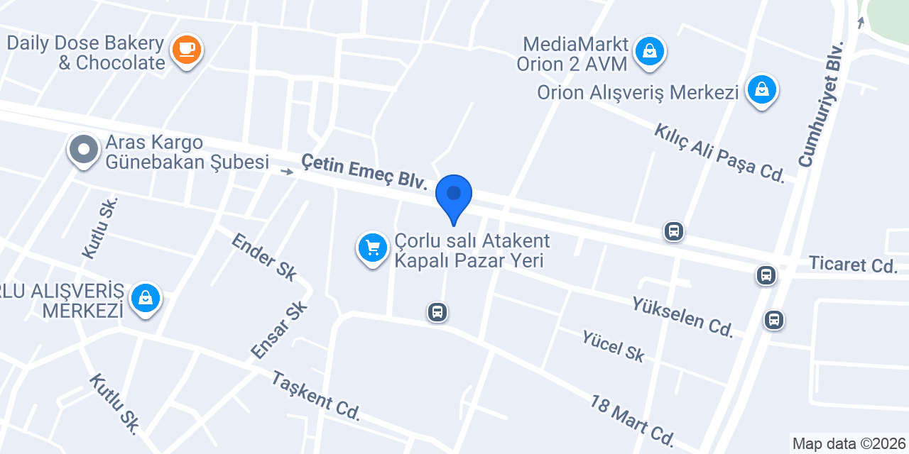 Eva Garage - Çorlu konumu