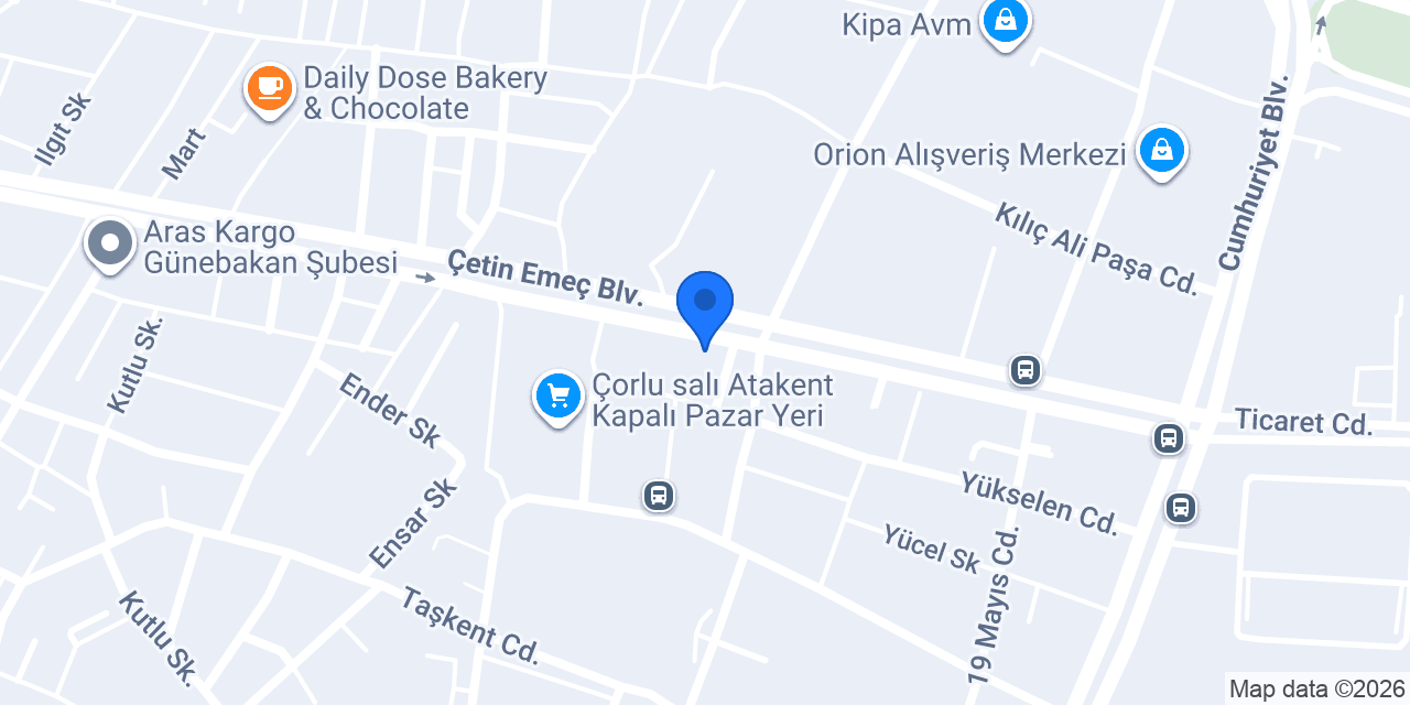 Çorlu Akademi Müzik konumu