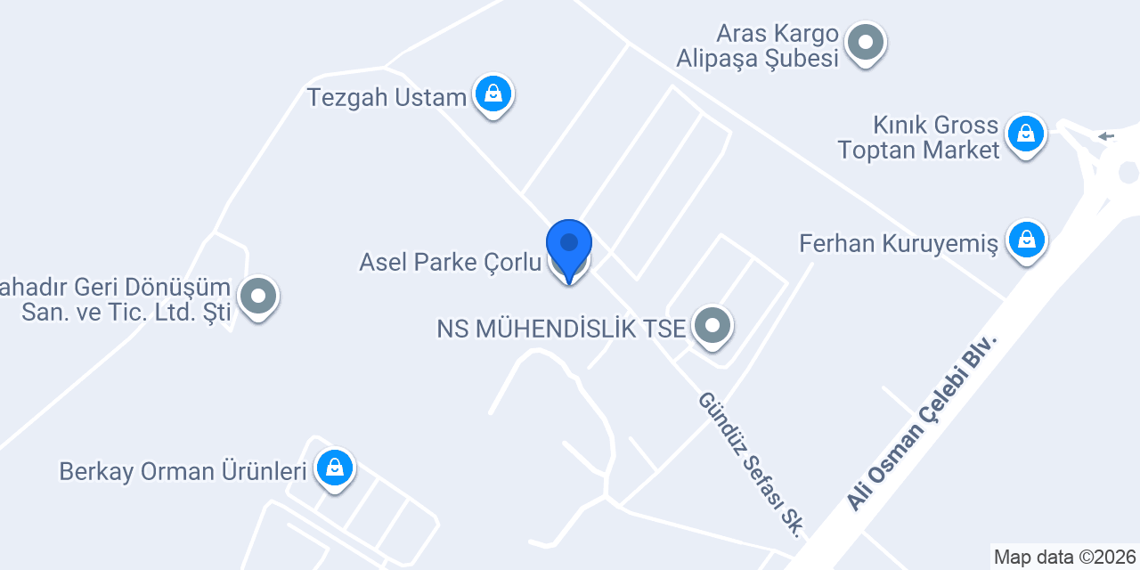 Asel Parke Çorlu konumu